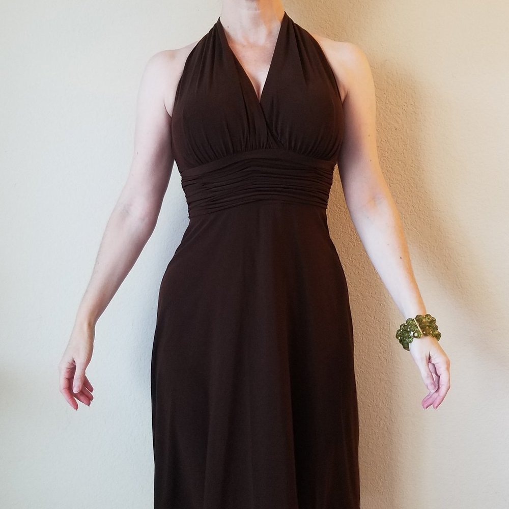 Evan Picone Chocolate Dress, 4P